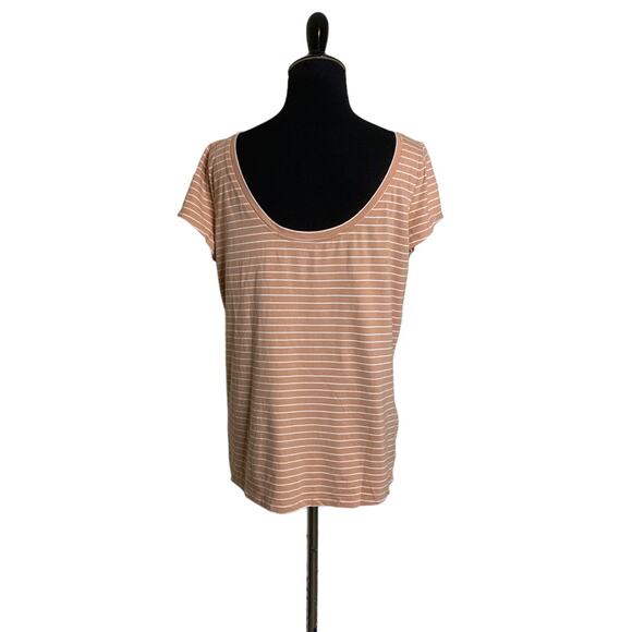 Banana Republic timeless intemparel striped short sleeves tee size M - Picture 2 of 7